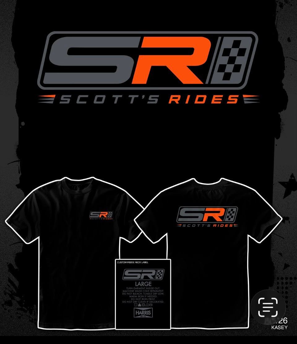 Scott's Rides logo Tee - Black