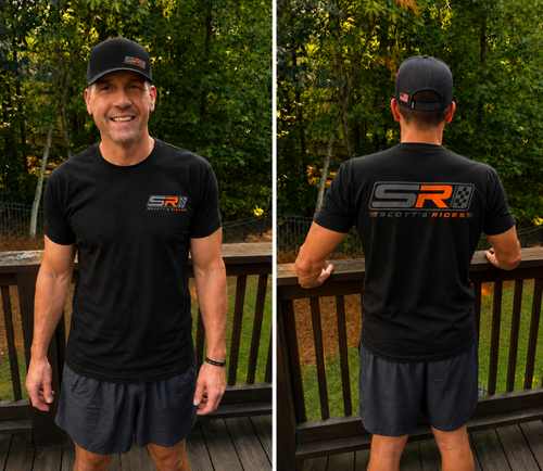 Scott's Rides logo Tee - Black