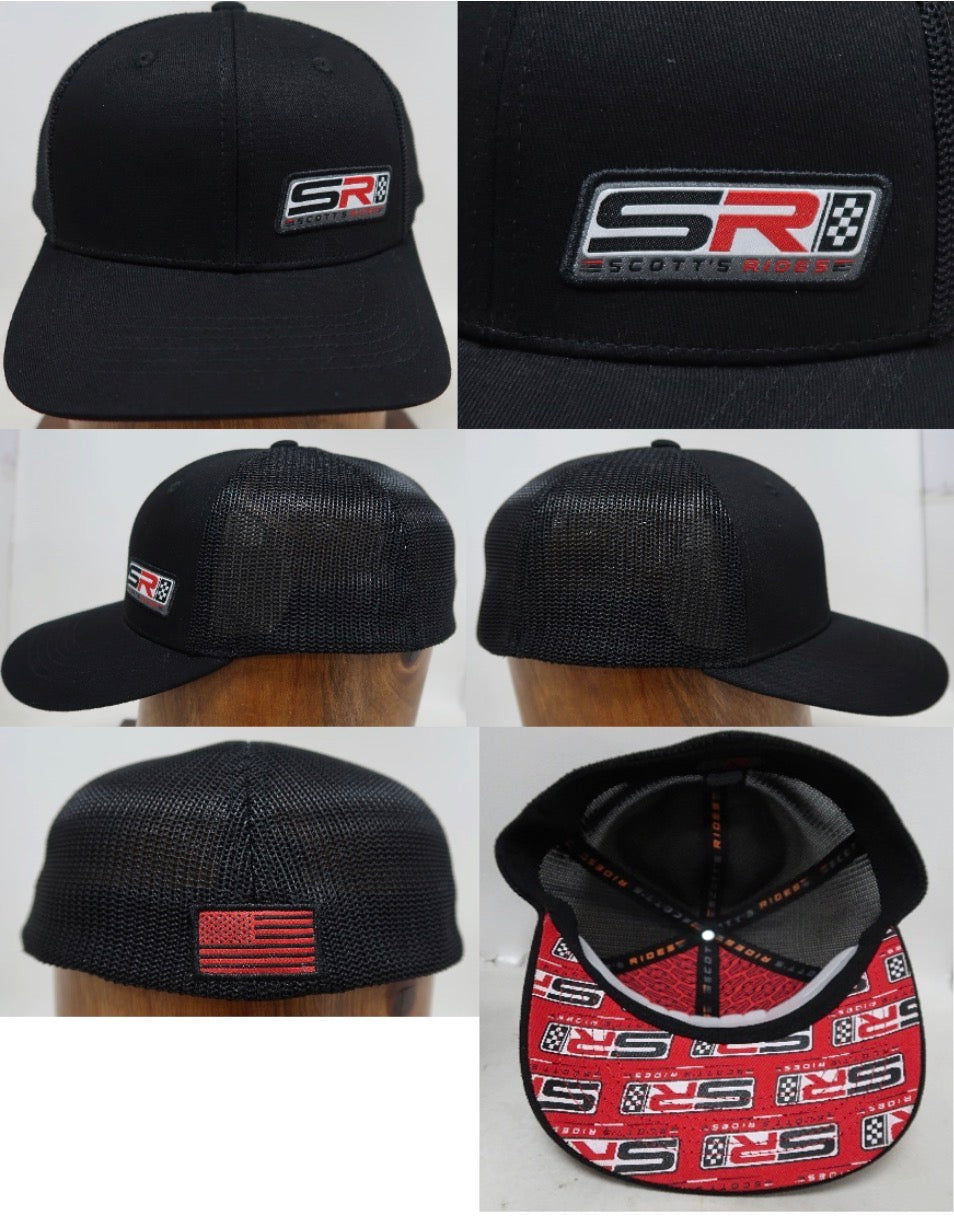 Logo Hat - Black - Stretch fit - Standard and XL size available