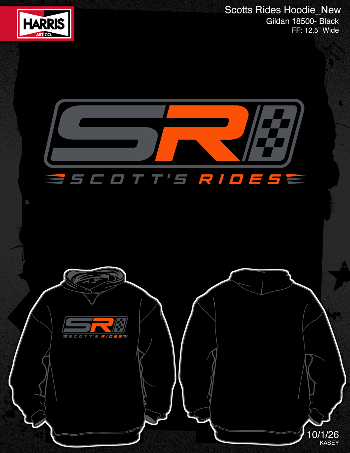 Logo Hoodie - Black - Scott's Rides