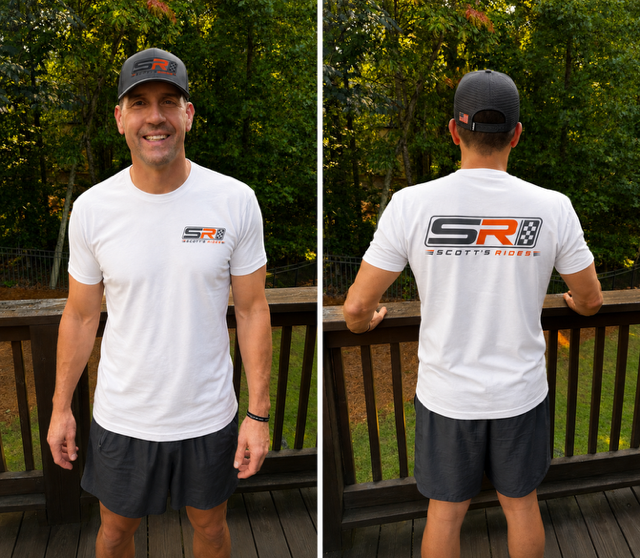 Scott's Rides Logo Tee – White